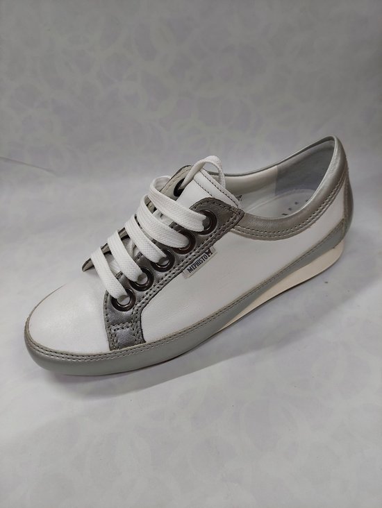 MEPHISTO BRETTA / chaussures à lacets / blanc-argenté / pointure 4,5 (37,5)