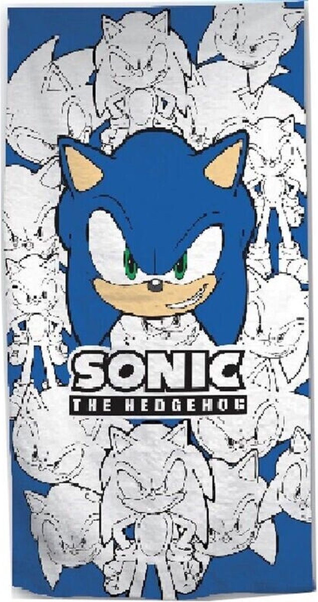 Sonic the Hedgehog handdoek/strandhanddoek / 70 x 140 cm