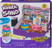 Kinetic Sand - Regenboog Taartenwinkel met 680 g speelzand 10 stuks keukengerei en accessoires - Sensorisch speelgoed
