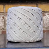 Cafuné Leder Look-gris clair-T-Shirt Fils à coudre-50mt-200gr- Fil à crocheter Crochet-Leather Cord Hobby
