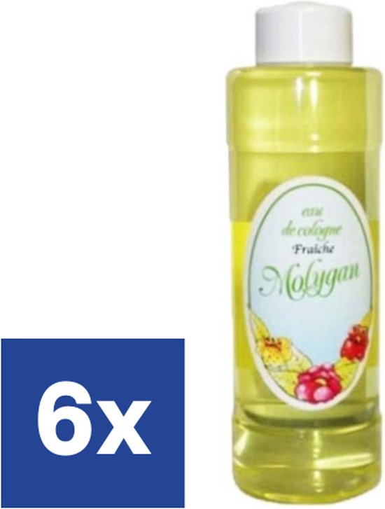 Molygan Eau de Cologne Zonder Alcohol 6 x 1L Voordeelverpakking