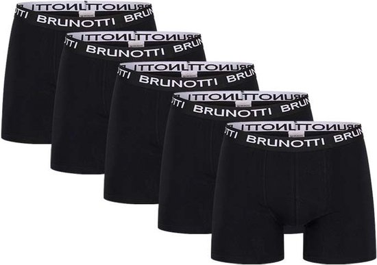 Brunotti Boxershorts - Heren Boxers - Zwart - 5-pack - Maat M