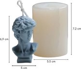 ZoeZo - Kaarsmal - David - torso - Kaars mallen - Siliconen mal - Zelf kaarsen maken - Gips & epoxy gieten - Zeep maken
