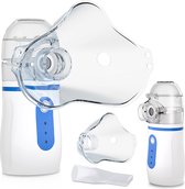 Aerosoltoestel - Ultrasone Vernevelaar Inhalator – Nebulizer - Inhalatieapparaat voor Kinderen, Volwassenen & Baby’s – Helpt tegen Luchtwegaandoeningen - Incl. 3 mondstukken - Vernevelaar Inhalator - Gezichtsstomer