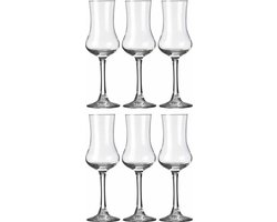 Royal Leerdam Likeur/borrelglazen - 6x stuks - transparant - 90 ml - Specials serie - 9cl - Likeurglazen