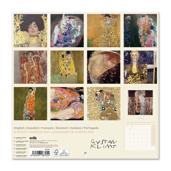 Calendrier 2024 Gustave Klimt