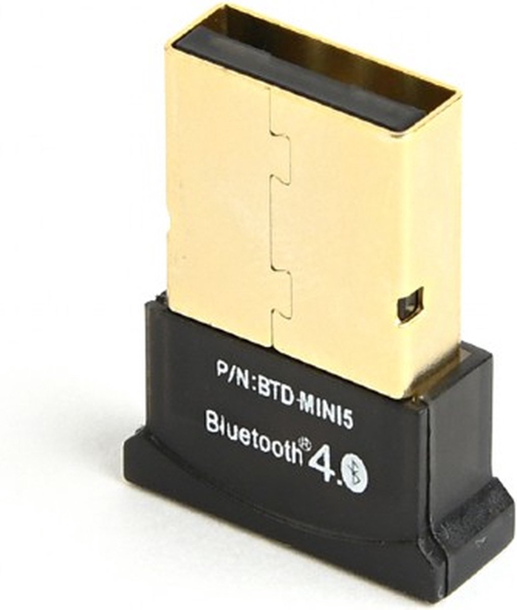 Gembird Bluetooth mini USB Adapter - USB 2.0 - BT 4.0 - Zwart