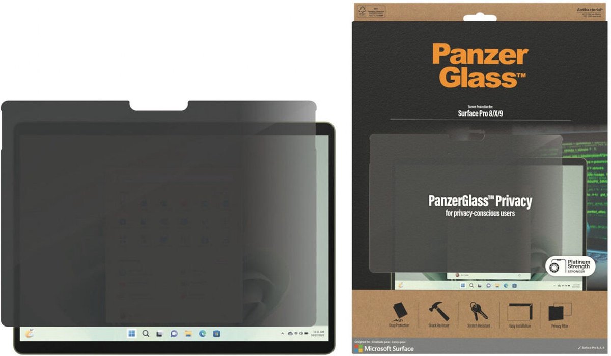 PanzerGlass Microsoft Surface Pro X/Pro 8/9 Privacy Screen Protector