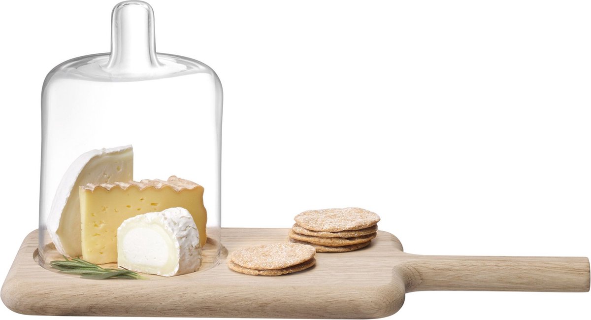 L.S.A. - Dine Serveerplank met 2 Karaffen 250 ml - Glas - Transparant