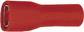 Faston Female Geïsoleerd 4,8mm - Rood - Kabelschoen - per 5 stuk(s)