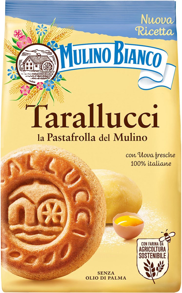 MULINO BIANCO Baiocchi - biscuits miettes à la crème de noisette et cacao  260g (1 paquet)