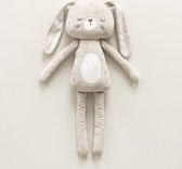 Petite Amélie Pluche knuffel - Konijn Lapi - 50 cm lang - Velvet - Lichtbruin