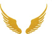 Reflecterende Engelen vleugels - set van 2 - Geel