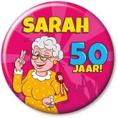 Button Sarah 50 jaar