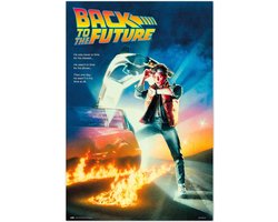 Back to the Future poster - Steven Spielberg - DeLorean - Tijdmachine - 61 x 91.5 cm