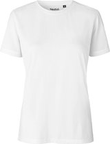 Bol.com Damessportshirt 'Performance' met korte mouwen White - M aanbieding