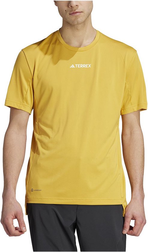 Adidas Terrex Multi T-shirt Met Korte Mouwen Geel XL Man