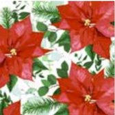 1 Pakje papieren lunch servetten - Floral Christmas - Kerst