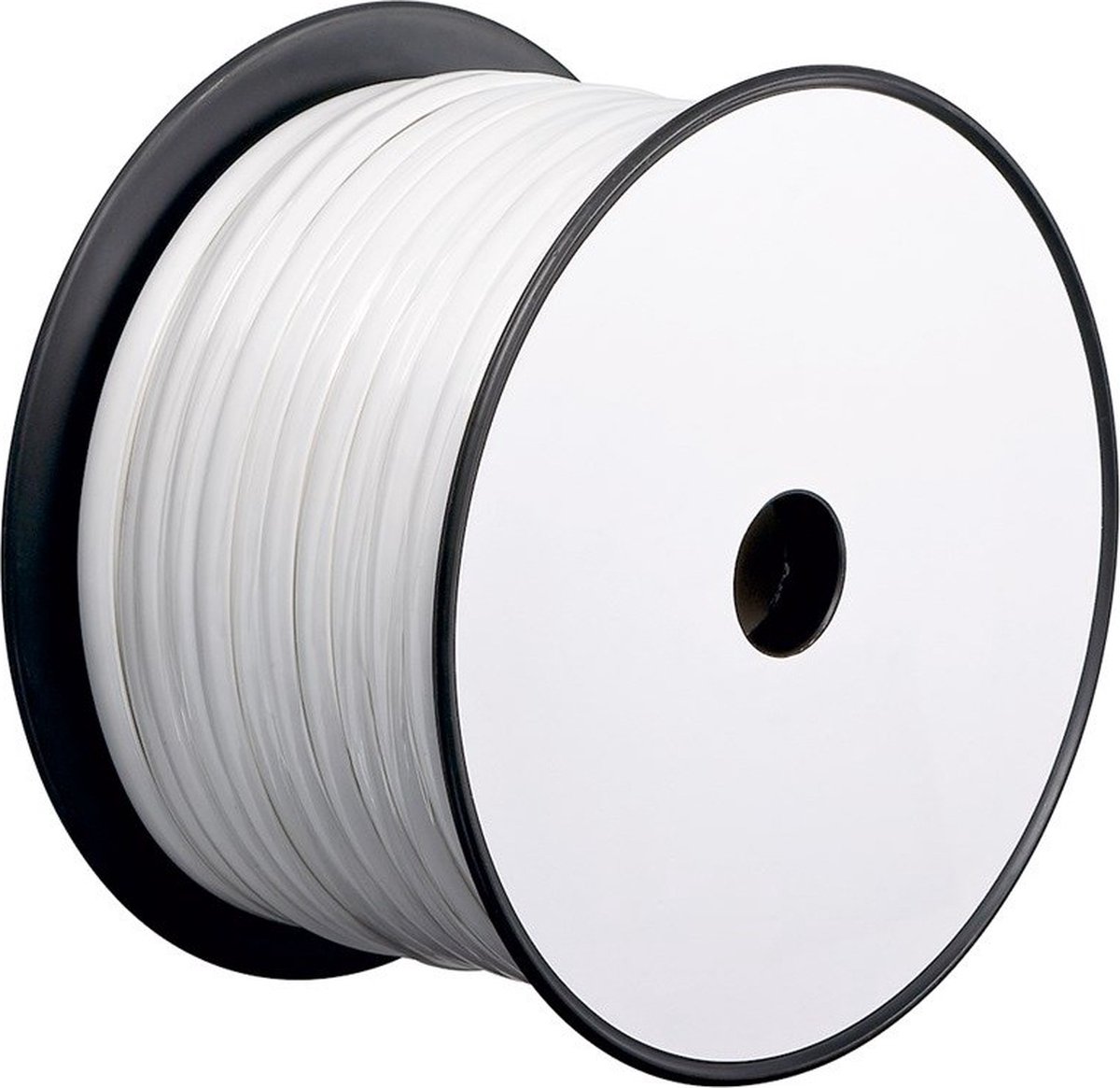Telefoonkabel 8-aderig op rol - CCA (AWG28) / wit - 100 meter