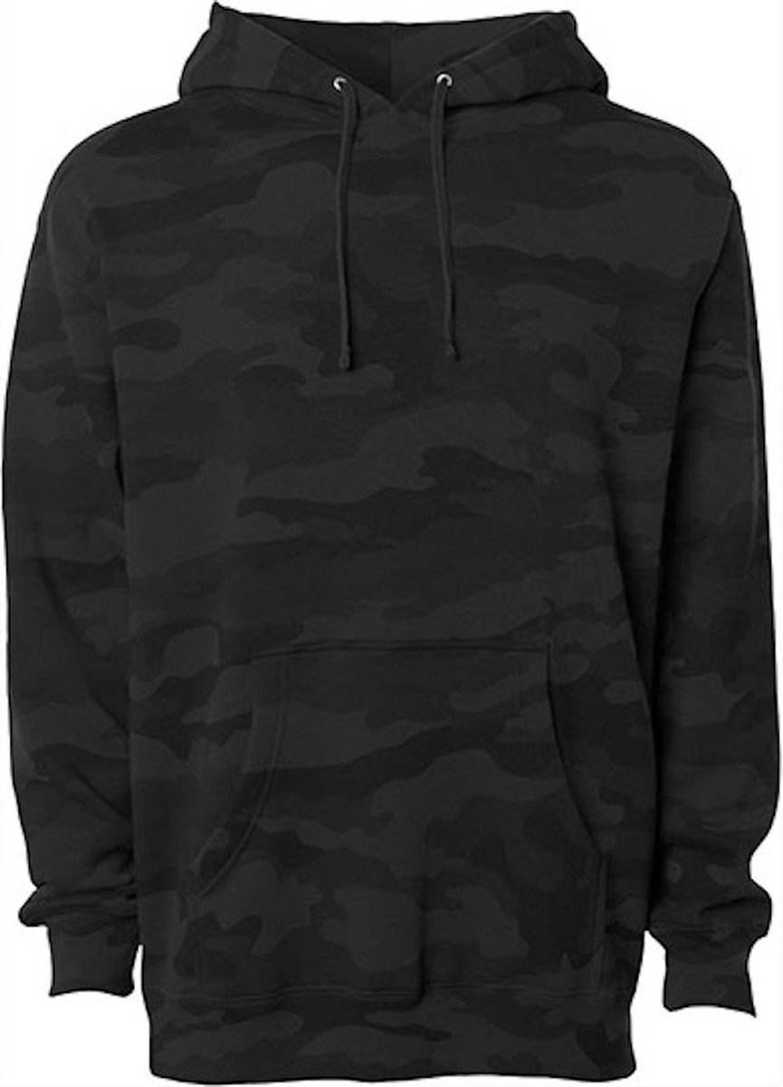 Independent Men´s Heavyweight Hooded Pullover Camo XS Zwart