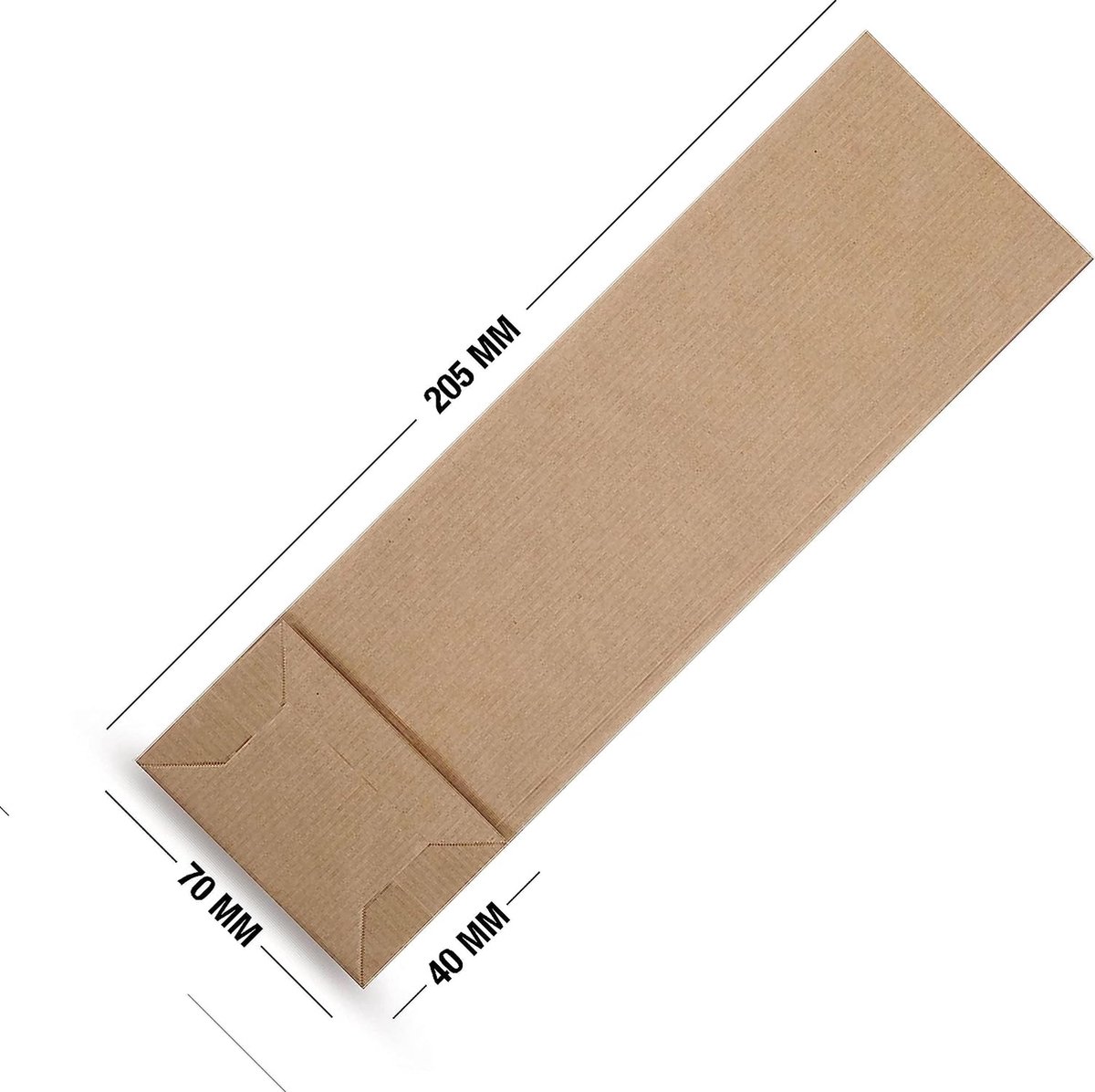 Sacs en papier brun avec fen tre format 20 x 7 x 4 cm sacs fond