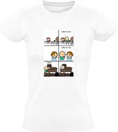 Te laat op eigen begrafenis Dames T-shirt - grappig