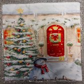 Kussenhoes - Decoratieve kussenhoes 45x45 cm - Kerstkussen - Zachte stof - kerst 13