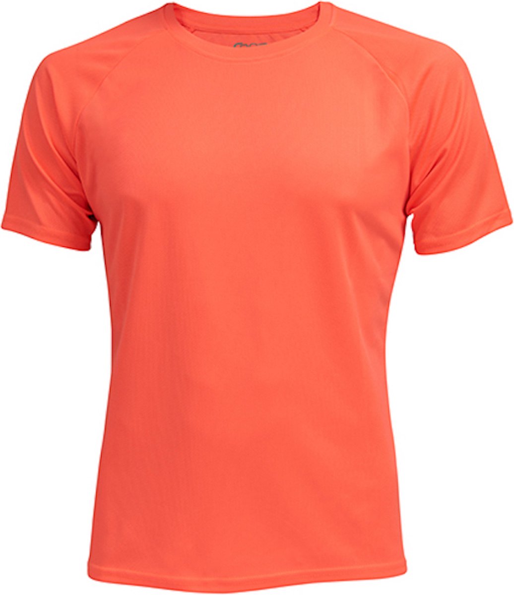 Herensportshirt 'Tech Tee' met korte mouwen Neon Peach - XS