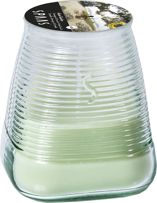 Bougie à la citronnelle avec Glas - Bougie parfumée pour le jardin - Garden asiatique - Bougie d' Plein air SPAAS® Disponible en quatre couleurs gaies et de beaux verres