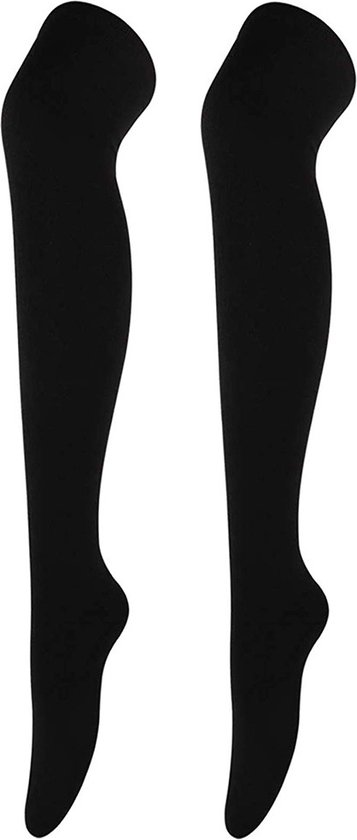Zwarte Kousen - Hoge Sokken Vrouwen - Kousen - Overknee Sokken - Thigh Highs Socks - Knee Socks - One Size