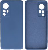 Fashion Backcover Telefoonhoesje - Color Hoesje - Geschikt voor de Xiaomi 12 - Navy