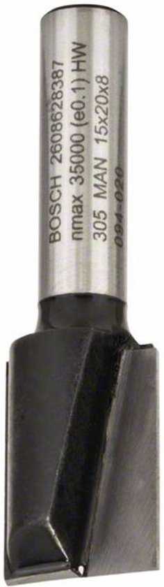 Bosch - Vingerfrezen 8 mm, D1 15 mm, L 20 mm, G 51 mm - Bosch