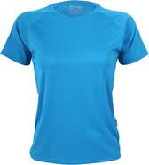 Damessportshirt 'Tech Tee' met korte mouwen Azure Blue - XL