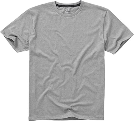 Heren T-shirt 'Nanaimo' met ronde hals Grey Melange - XS