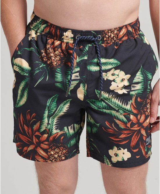 Superdry Vintage Hawaiian Shorts de bain Zwart 2XL Homme