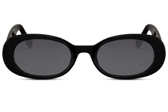 Festival zonnebril - Bloesem zwart - Zonnebril ovaal zwart - Festival bril zwart - Mybuckethat