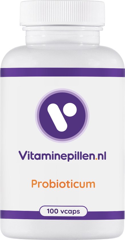 Vitaminepillen.nl | Lactobacillus Plus / Probioticum | Vcaps | 100 stuks | Gratis verzending | Maagzuurresistente capsules | Hoge concentratie bacteriën | Vegan friendly