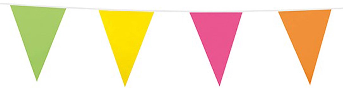 Vlaggenlijn Mutli 10m - Verjaardag Feest Party Festival Poolparty Decoratie