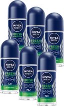 NIVEA MEN - Déodorant Roll-on - Sensation - Anti-Transpirant - 6 x 50 ml