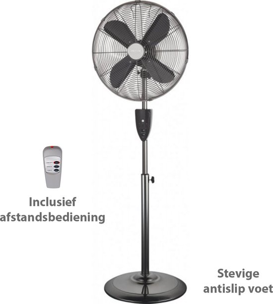 Luvego® Ventilateur Trépied Debout avec Télécommande - Ventilateur  Silencieux 