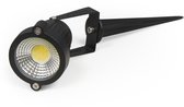Spot LED sur piquet ''GL-50W'' - Spot au sol avec câble de 1,5 mètre - Éclairage extérieur 5W 500 lm - Eclairage de jardin avec piquet au sol