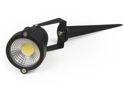 MC-Shine LED Prikspot GL-50W - Grondspot met 1,5 meter kabel - Tuinverlichting/Buitenverlichting 5W 500 lm- Grondpin