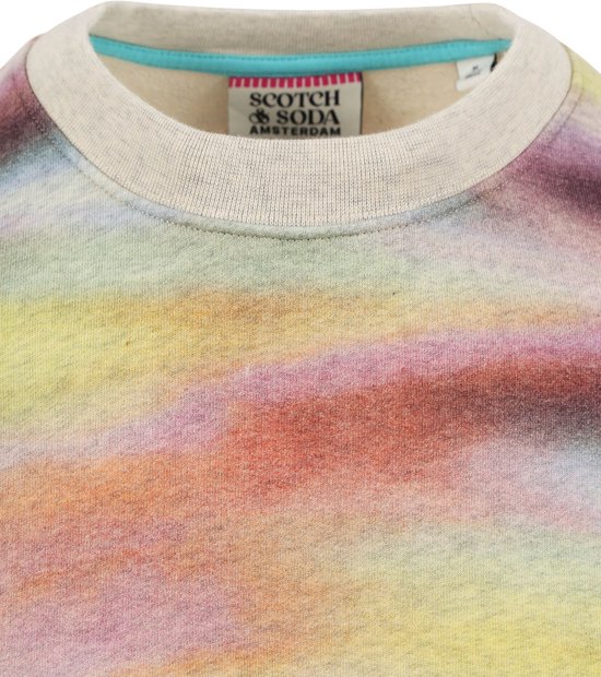 Foto: Singles day scotch and soda blurred landscape sweater multicolour heren maat m regular fit