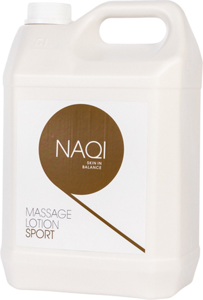 Goedkoopste NAQI® Massage lotion Sport 5l - hypoallergeen - olierijk - langdurige (sport) massages - huidverzorgend - waterafwasbaar