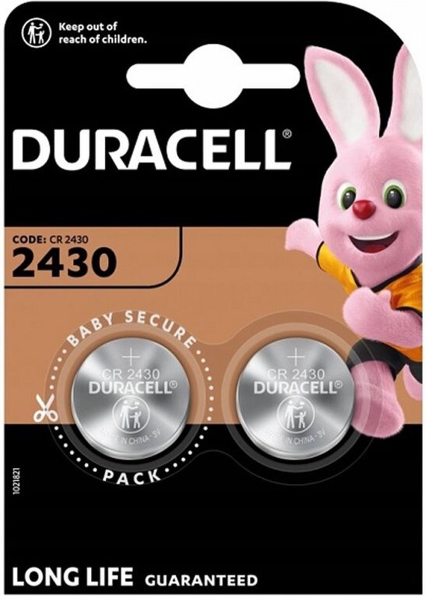 Duracell CR2430 Lithium Knoopcel Batterij 2 Stuks