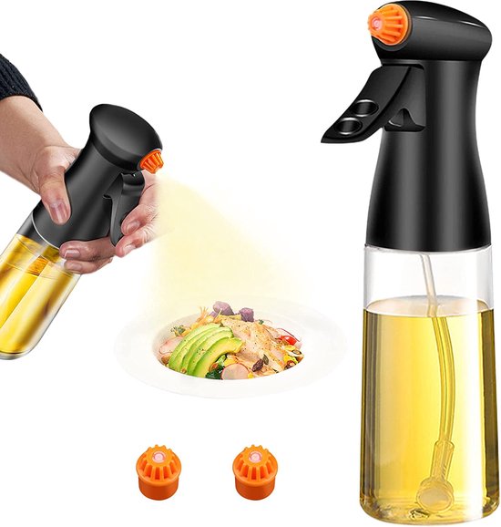 Oliefles voor de keuken, olieflesdispenser, 2-in-1