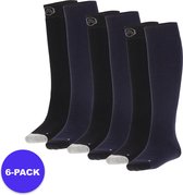 Apollo (Sports) - Chaussettes de ski enfant - Unis - Unisexe - Blauw - 23/26 - 6-Pack - Forfait économique