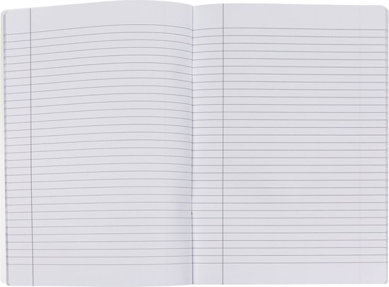 Oxford School - Schoolschrift - A5 - Lijn - met kantlijn - 72 pagina's - pak van 3 - pastel