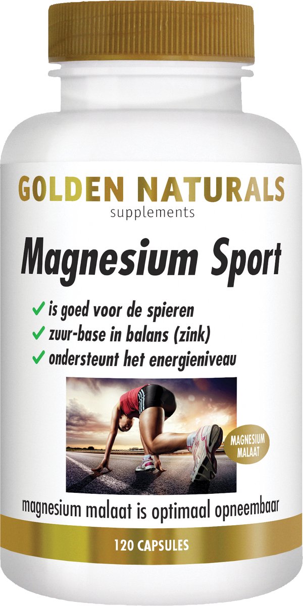 Goedkoopste Golden Naturals Magnesium Sport (120 veganistische capsules