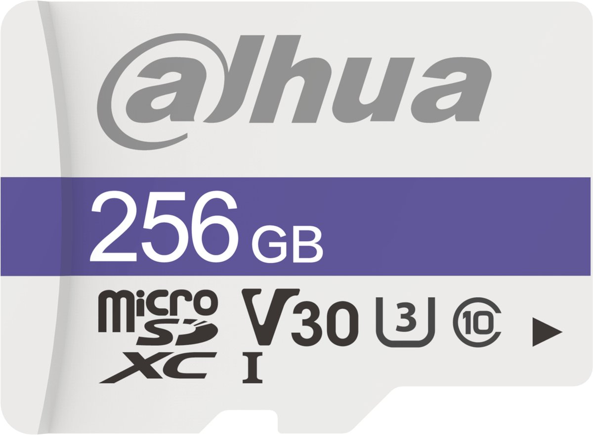 Dahua 256GB C100 microSD - Geheugenkaart - Micro SD - SDXC - V30 - 95 MB/s